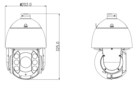 產品型號:DH-SD6C80E-GN 產品名:SD6C中文大華米勒系列20倍130W網絡球I型